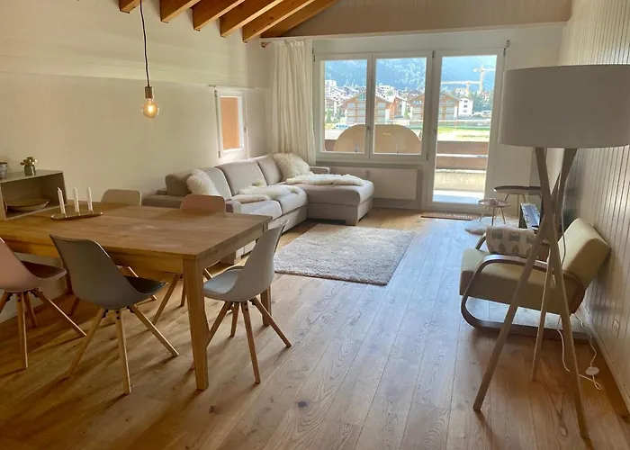 Moderne Dachwohnung Naehe Zermatt Mit Balkon